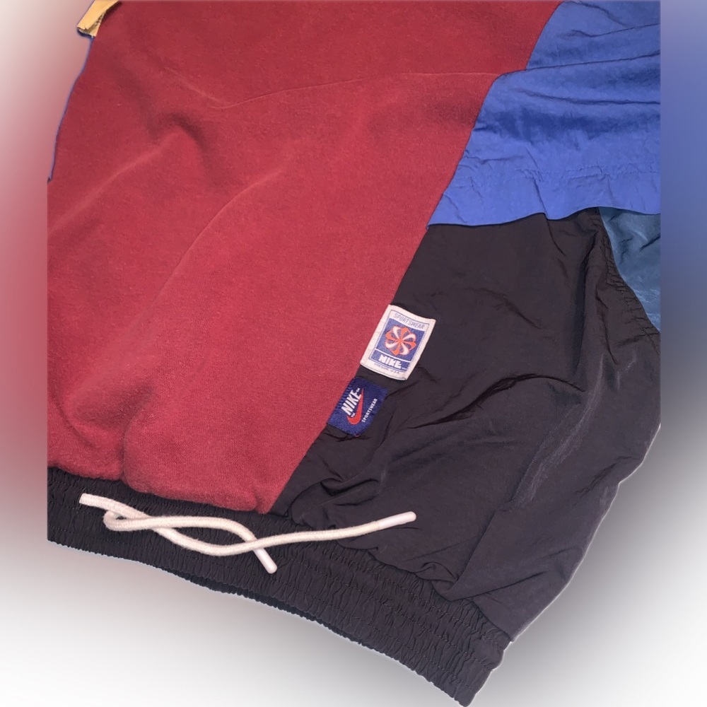 Vintage Nike Icon Clash Oversized Windbreaker Colorblock Sweatshirt Hoodie M - Picture 8 of 10